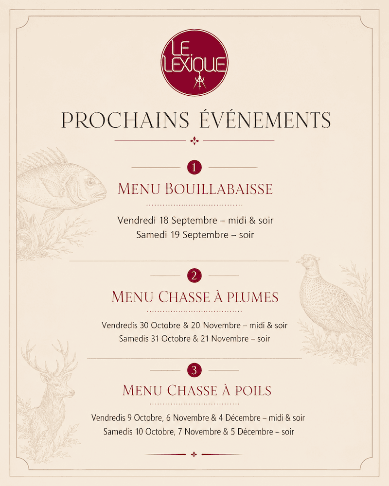 Prochains événements Le Lexique Genève
