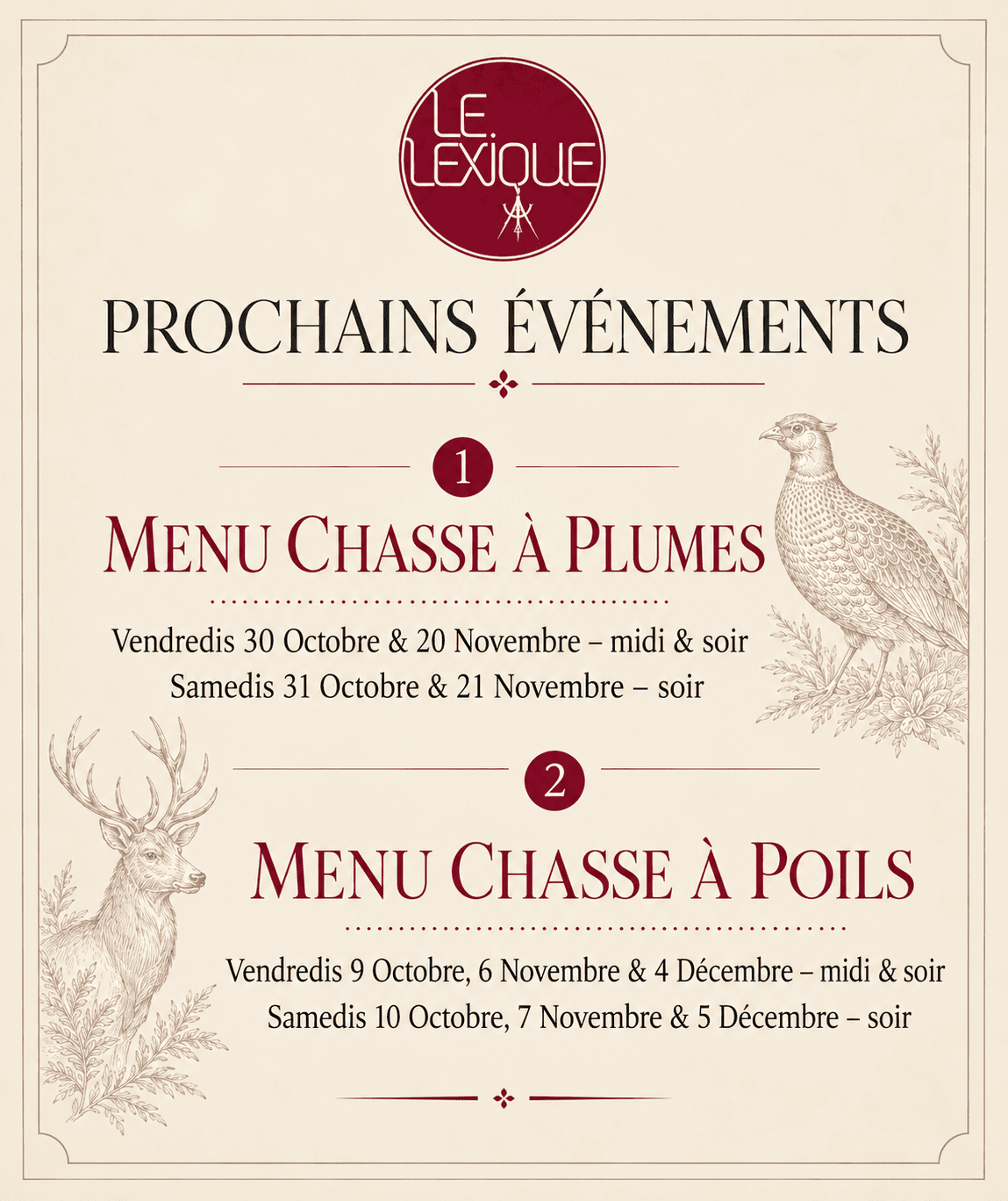 Prochains événements Le Lexique Genève